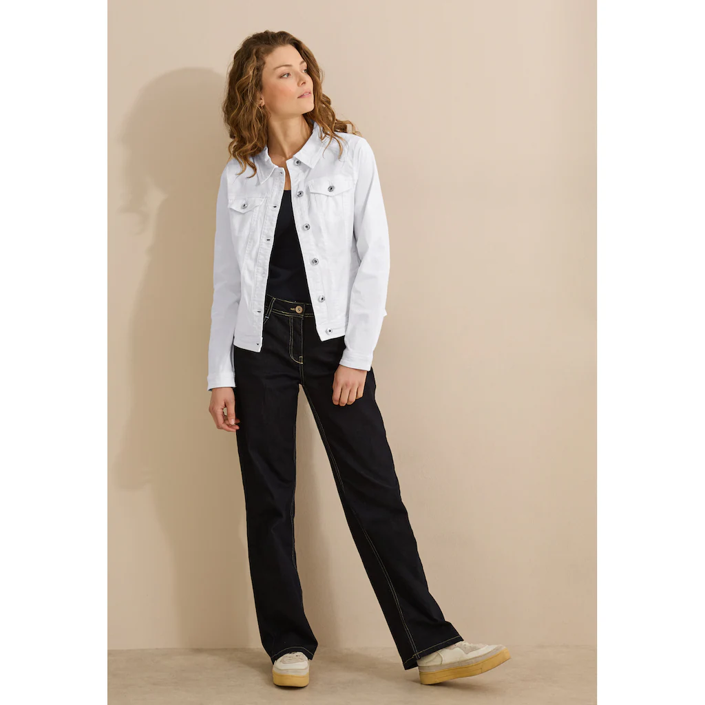 Cecil Jeansjacke ohne Kapuze im soften Baumwoll-Mix Clearance-Verkauf