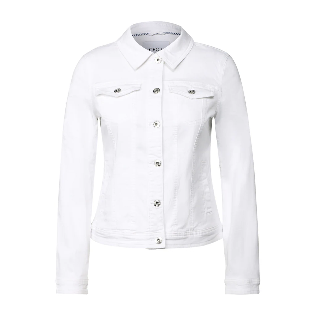 Cecil Jeansjacke ohne Kapuze im soften Baumwoll-Mix Clearance-Verkauf