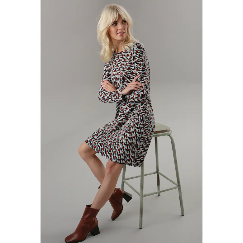 Aniston SELECTED Jerseykleid in leichter A-Linien-Form Begrenzt auf 3 Tage