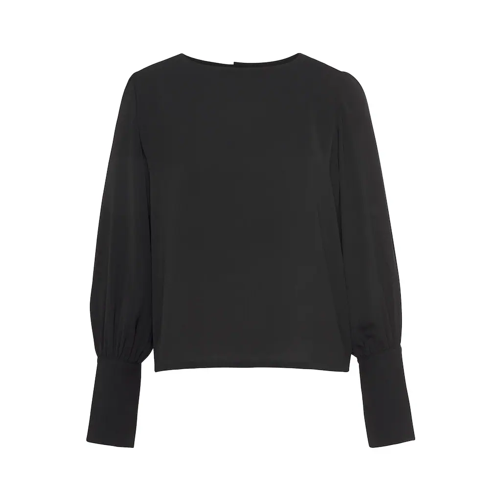 LASCANA Langarmbluse mit Knopfleiste hinten elegante Damenbluse Business-Look Online