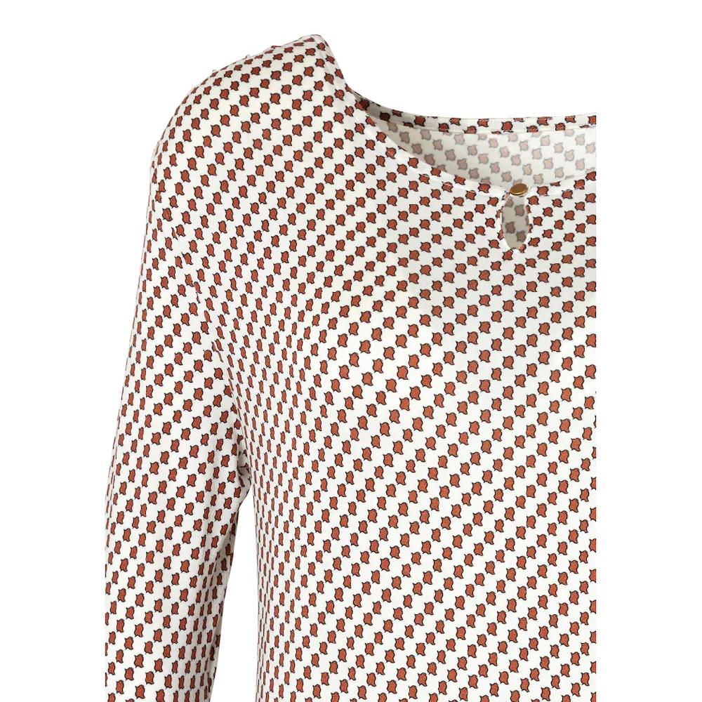 Vivance Rundhalsshirt »mit goldfarbenem Zierknopf am Ausschnitt« aus weichem Viskose-Stretch Verkauf