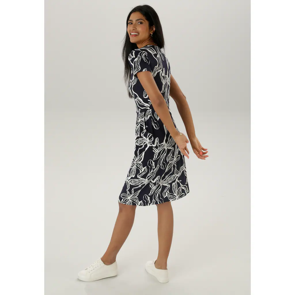 Aniston SELECTED Sommerkleid mit zwei Eingriffstaschen - NEUE KOLLEKTION Vatertagsangebot