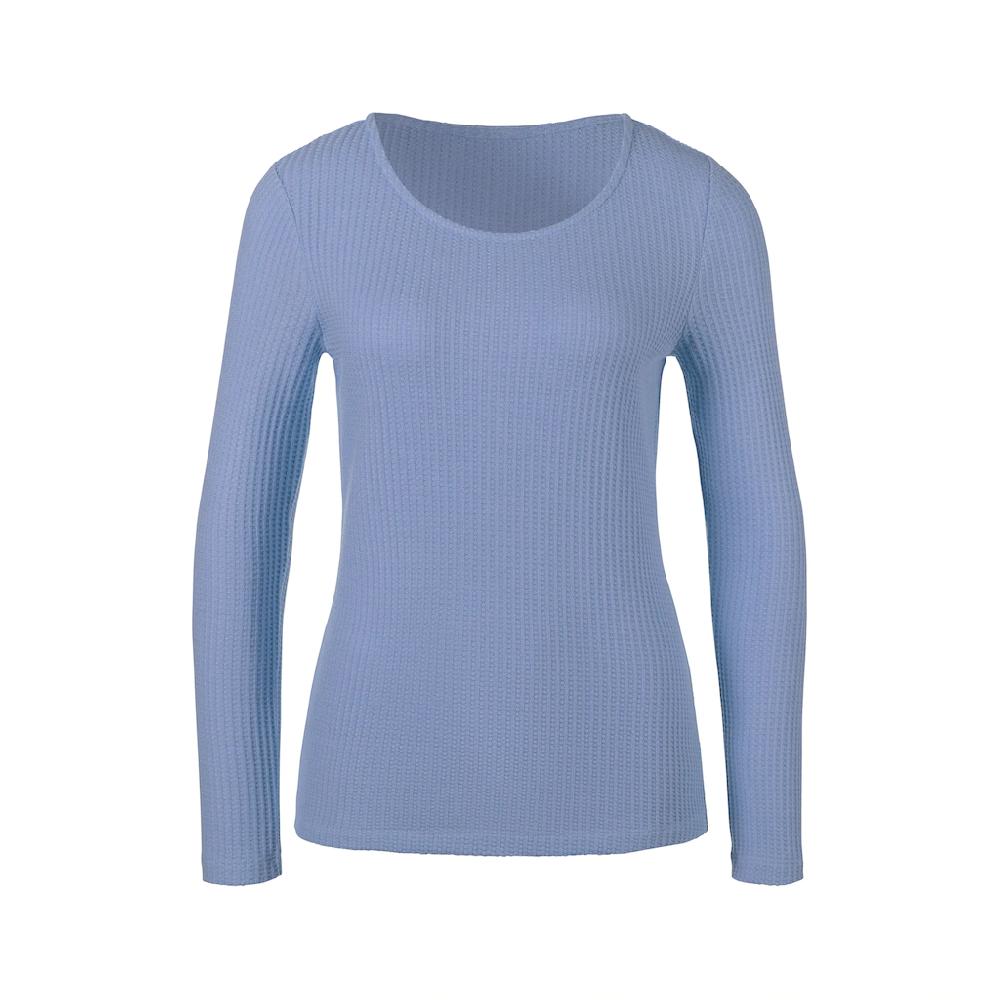LASCANA Langarmshirt »in modischer Piqué-Optik« aus pflegeleichter Qualität mit Viskose Valentinstagsangebot