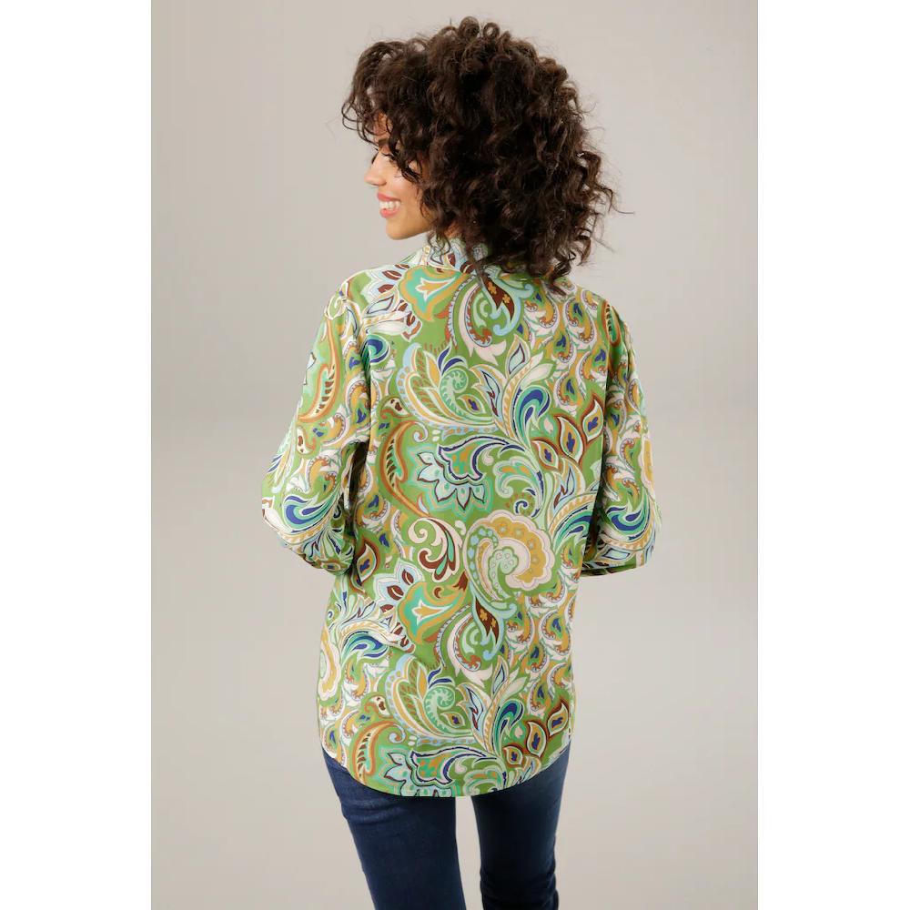 Aniston CASUAL Hemdbluse graphische Paisley-Muster - jedes Teil ein Unikat Jubiläumsangebot