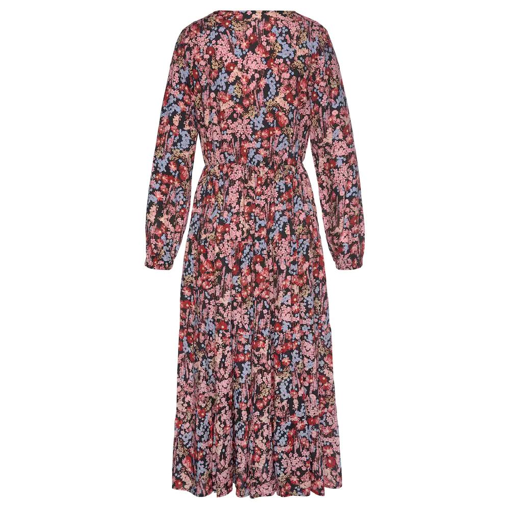 LASCANA Maxikleid mit Blümchenprint und V-Ausschnitt Sommerkleid Top Angebot