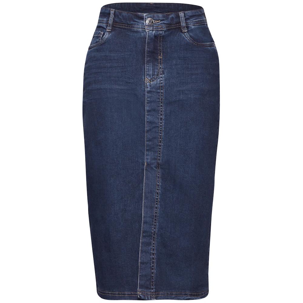 STREET ONE Jeansrock aus Baumwolle mit Stretchanteil Blitzangebot