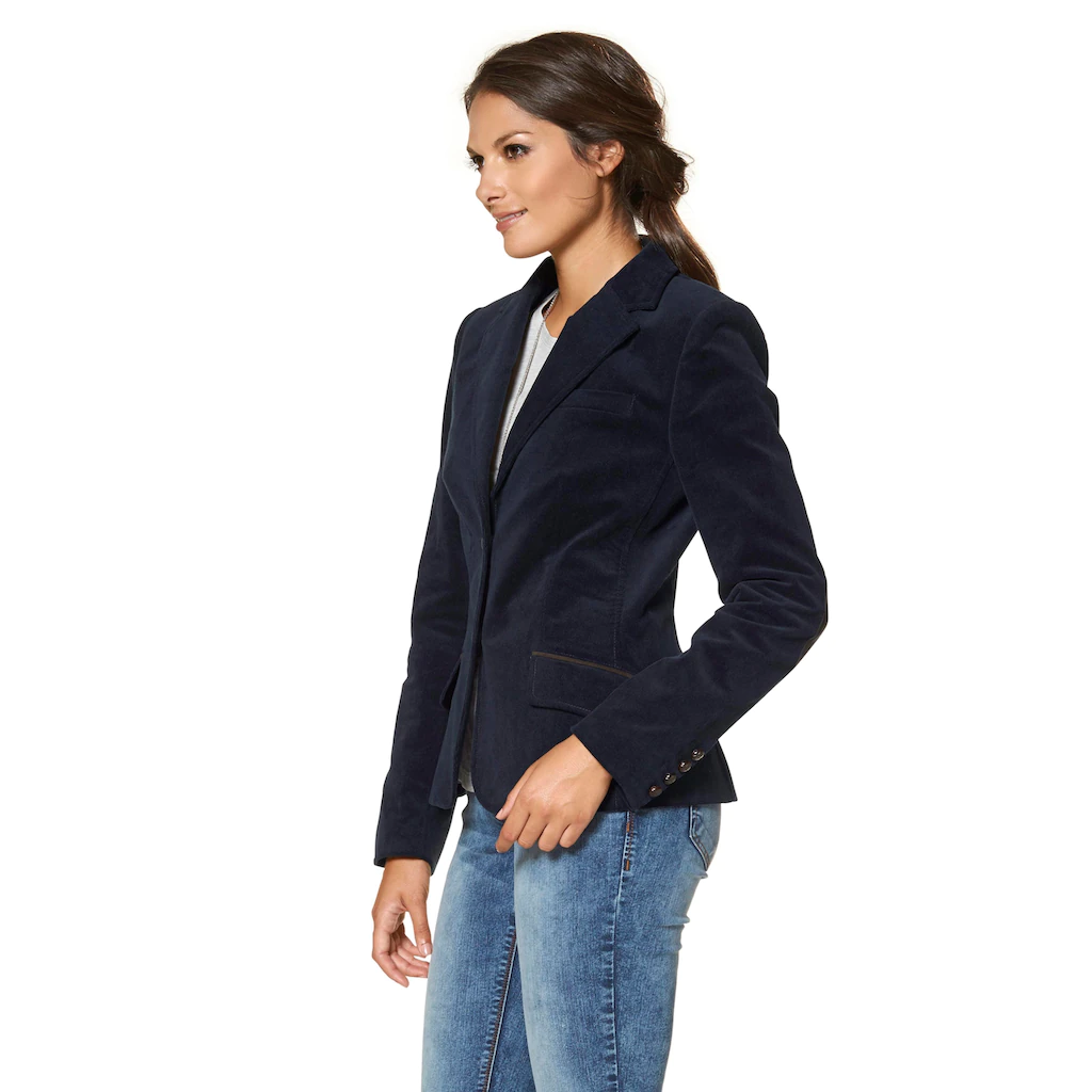 Aniston CASUAL Jackenblazer mit Stoff-Einfassungen und Ärmelpatches Riesige Ersparnisse