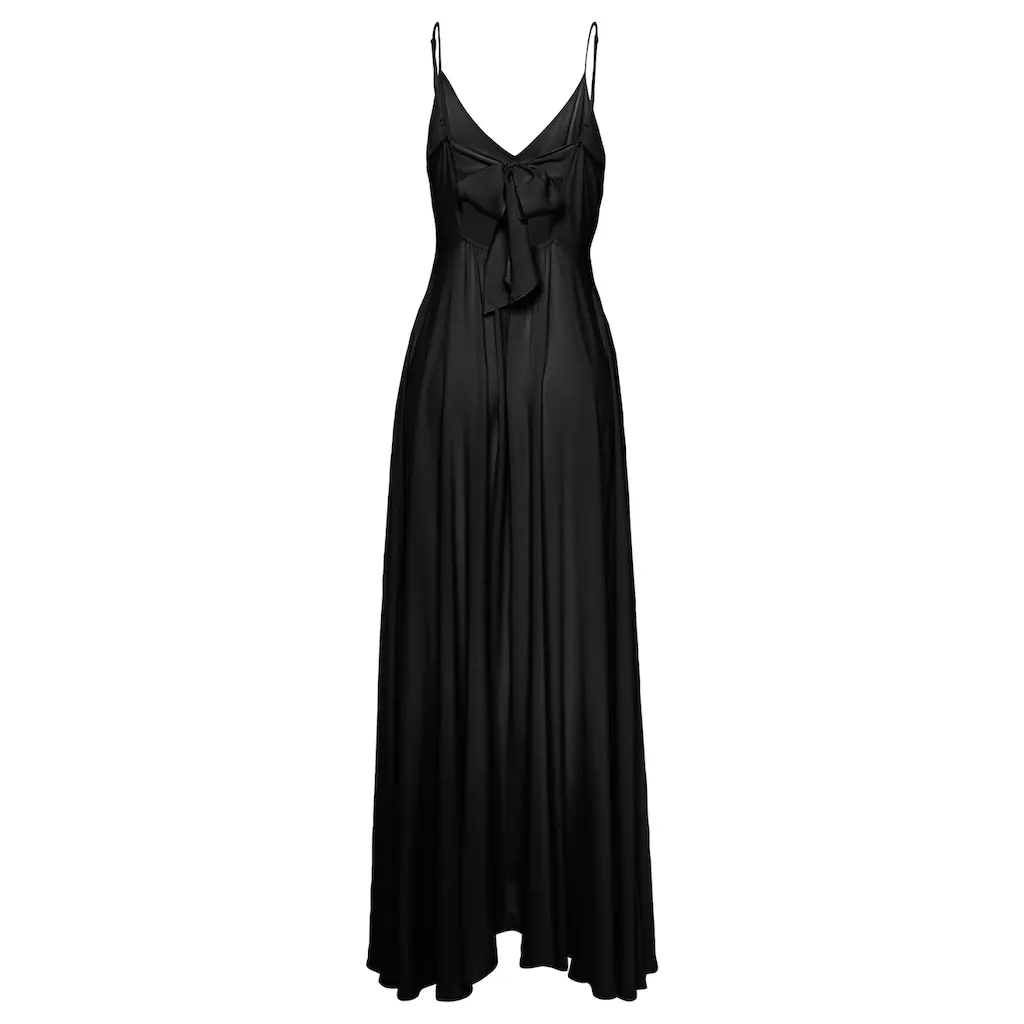 LASCANA Maxikleid aus gewebter Viskose Cut-Out am Rücken Sommerkleid Tiefpreis