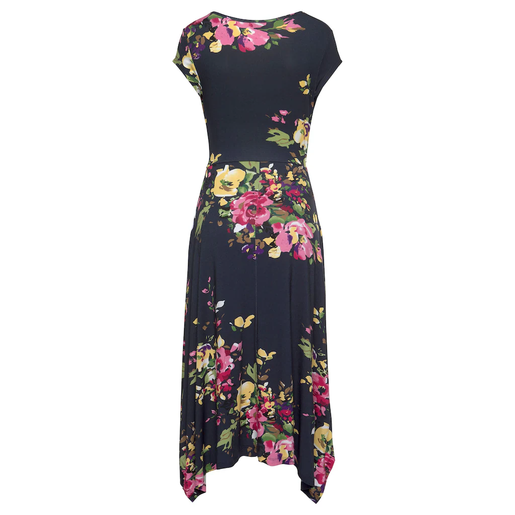 Beachtime Sommerkleid mit Zipfelsaum und Schleife in der Taille Jerseykleid Strandkleid Super Sparpreis