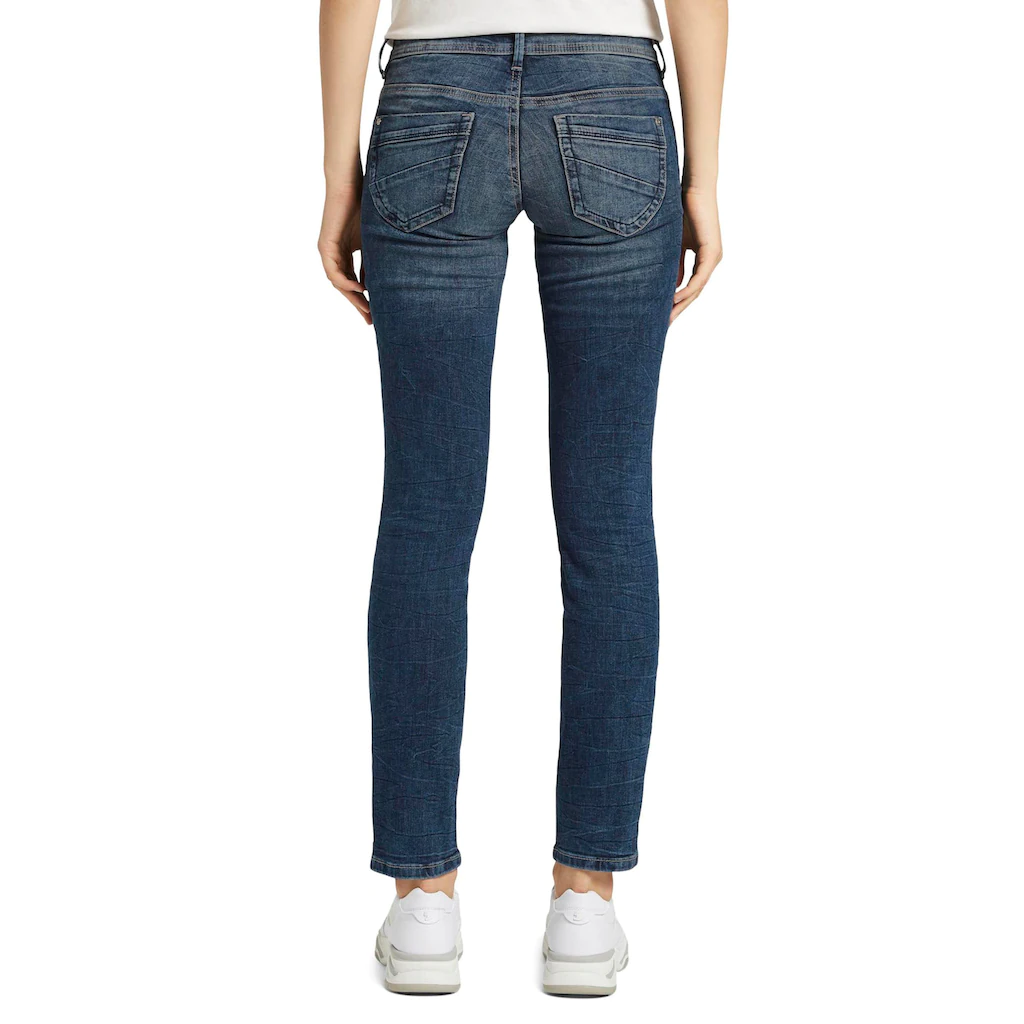 TOM TAILOR Slim-fit-Jeans »Alexa Slim« mit Knopfleiste und dekorativ gesteppter Passe Letzter Tag