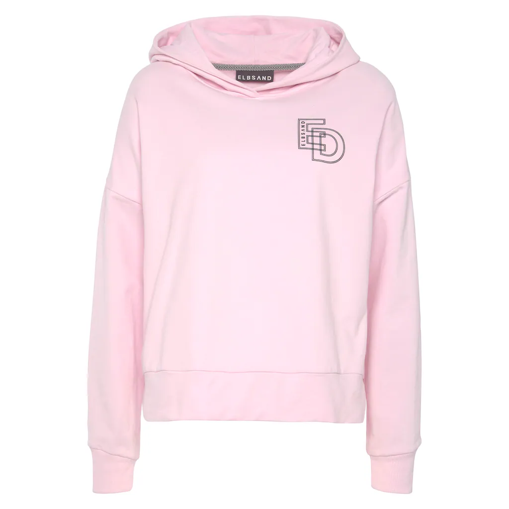 Elbsand Kapuzensweatshirt mit großem Logodruck auf dem Rücken bequemer Hoodie aus Baumwolle Bis zu 50% Rabatt