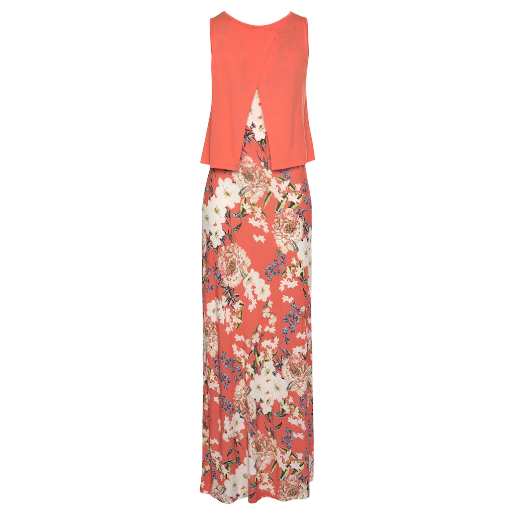 s.Oliver Maxikleid im Lagen-Look mit Blumenprint Sommerkleid Strandkleid Bis zu 65% Rabatt