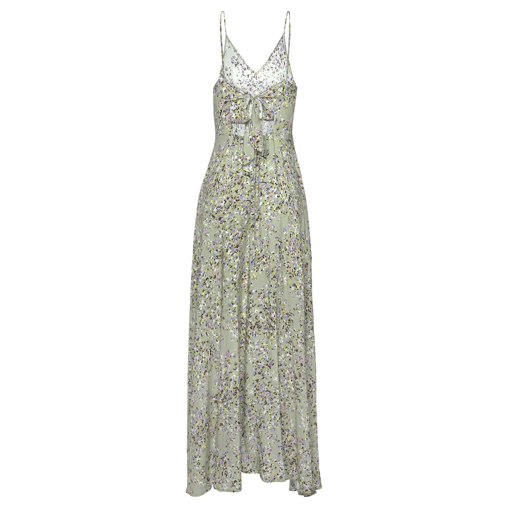 LASCANA Maxikleid aus gewebter Viskose Cut-Out am Rücken Chiffon-Qualität Sommerkleid Vierteljährliche Förderung
