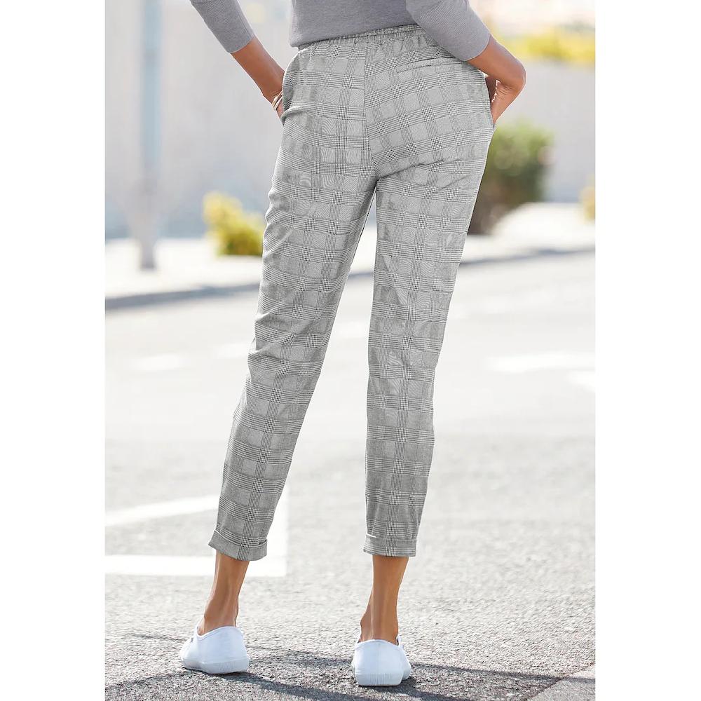 Vivance Jogger Pants mit Karomuster und seitlichen Taschen Karohose Begrenzt auf 3 Tage