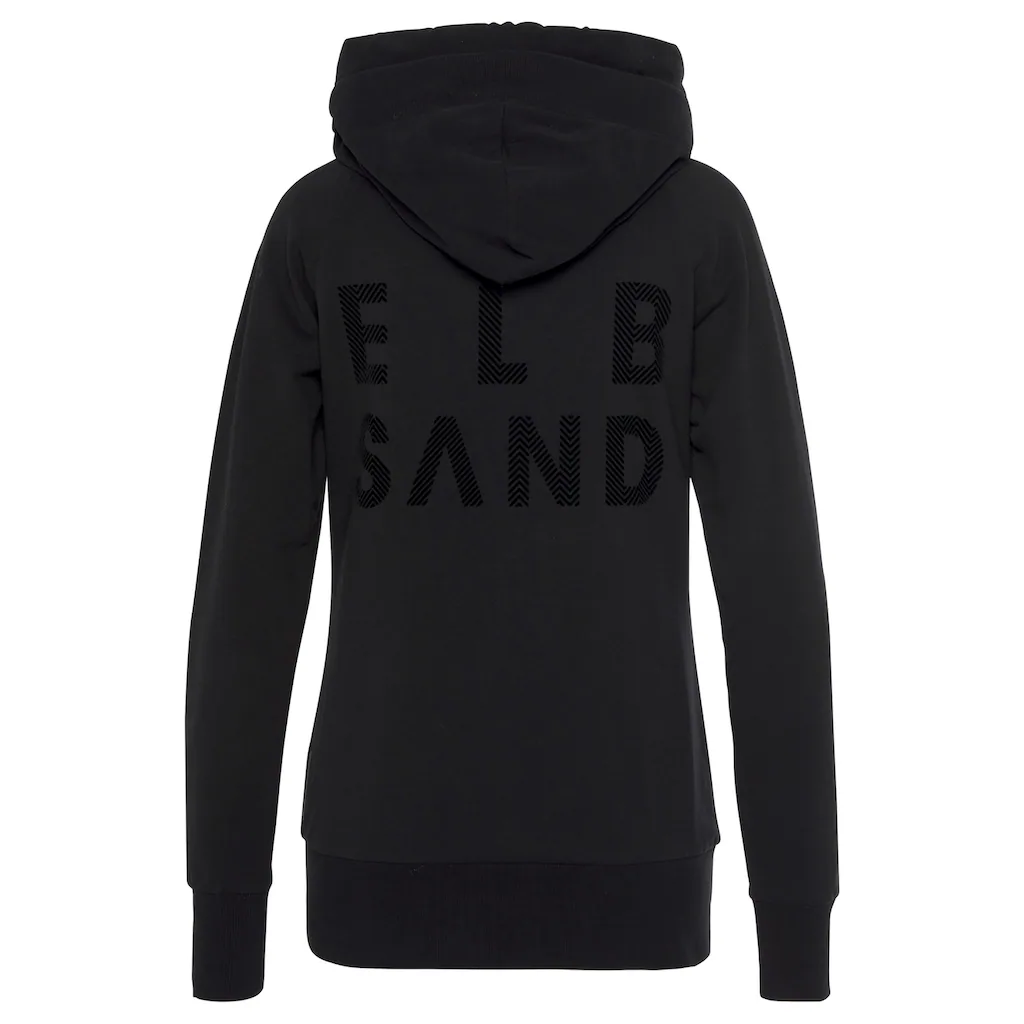 Elbsand Kapuzensweatjacke »Kria« mit Logodruck hinten lässige Freizeitjacke mit Taschen 50% Rabatt für begrenzte Zeit