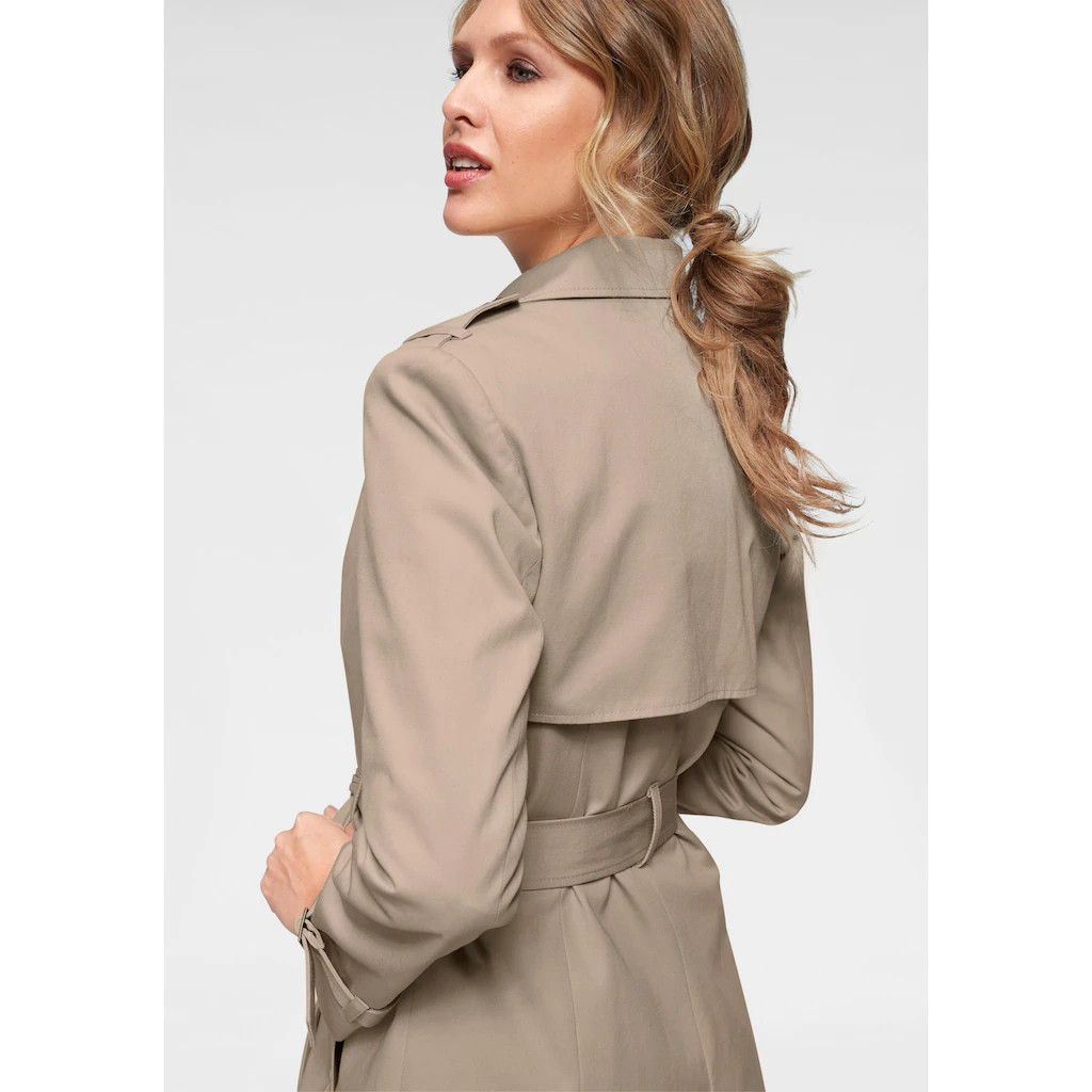Aniston CASUAL Trenchcoat mit Gürtel zum Regulieren Fabrikverkauf