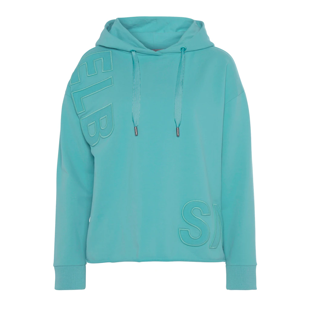 Elbsand Kapuzensweatshirt »Elgin« mit Logostickerei lockerer Hoodie aus elastischer Baumwolle Osterangebot