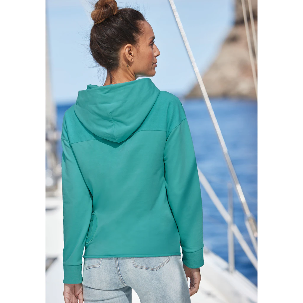 Elbsand Kapuzensweatshirt »Elgin« mit Logostickerei lockerer Hoodie aus elastischer Baumwolle Osterangebot