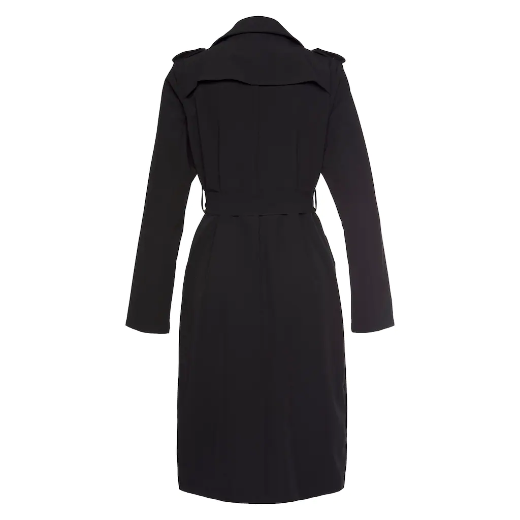 LASCANA Trenchcoat (mit Bindegürtel) zum Regulieren leichter Damenmantel ohne Futter casual-chic Valentinstagsangebot