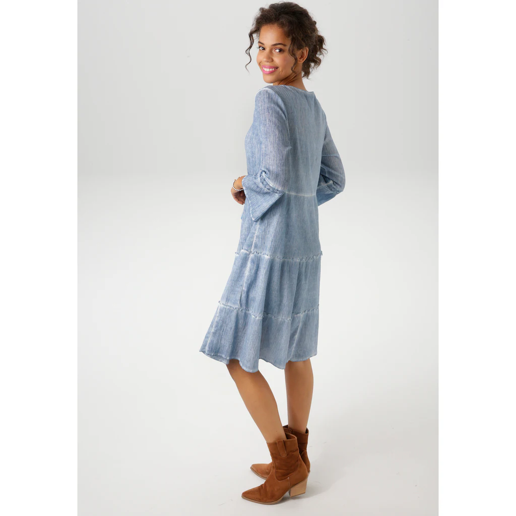 Aniston CASUAL Tunikakleid (mit Jersey-Unterkleid) mit aufwändiger Spitzenverzierung Zeitlich begrenztes Angebot