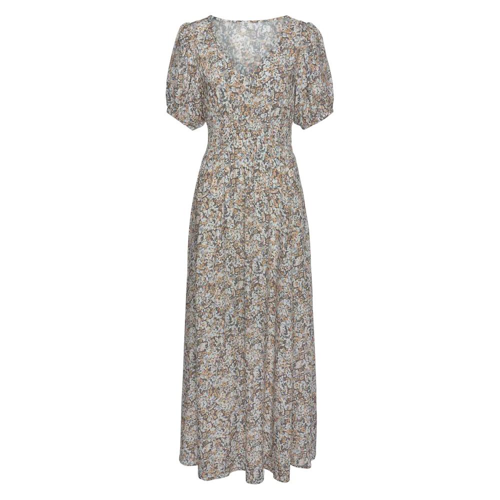 Vivance Maxikleid mit Blümchendruck und V-Ausschnitt luftiges Sommerkleid Blitzangebot
