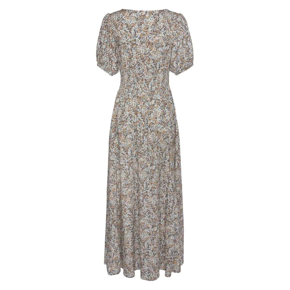 Vivance Maxikleid mit Blümchendruck und V-Ausschnitt luftiges Sommerkleid Blitzangebot