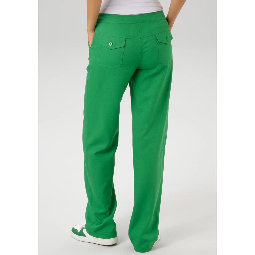 Aniston CASUAL Leinenhose mit Bindeband Saisonale Angebote
