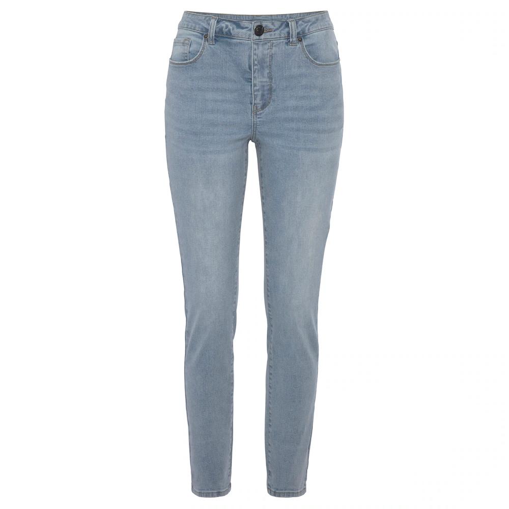 Elbsand Slim-fit-Jeans mit Logodruck schmale Passform softe Denimqualität Räumungsverkauf
