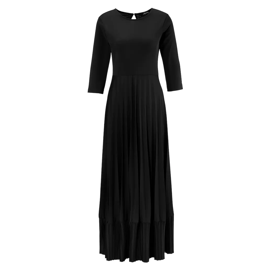 Aniston CASUAL Maxikleid Rockteil mit Volant aus Plissee VIP-Rabatte