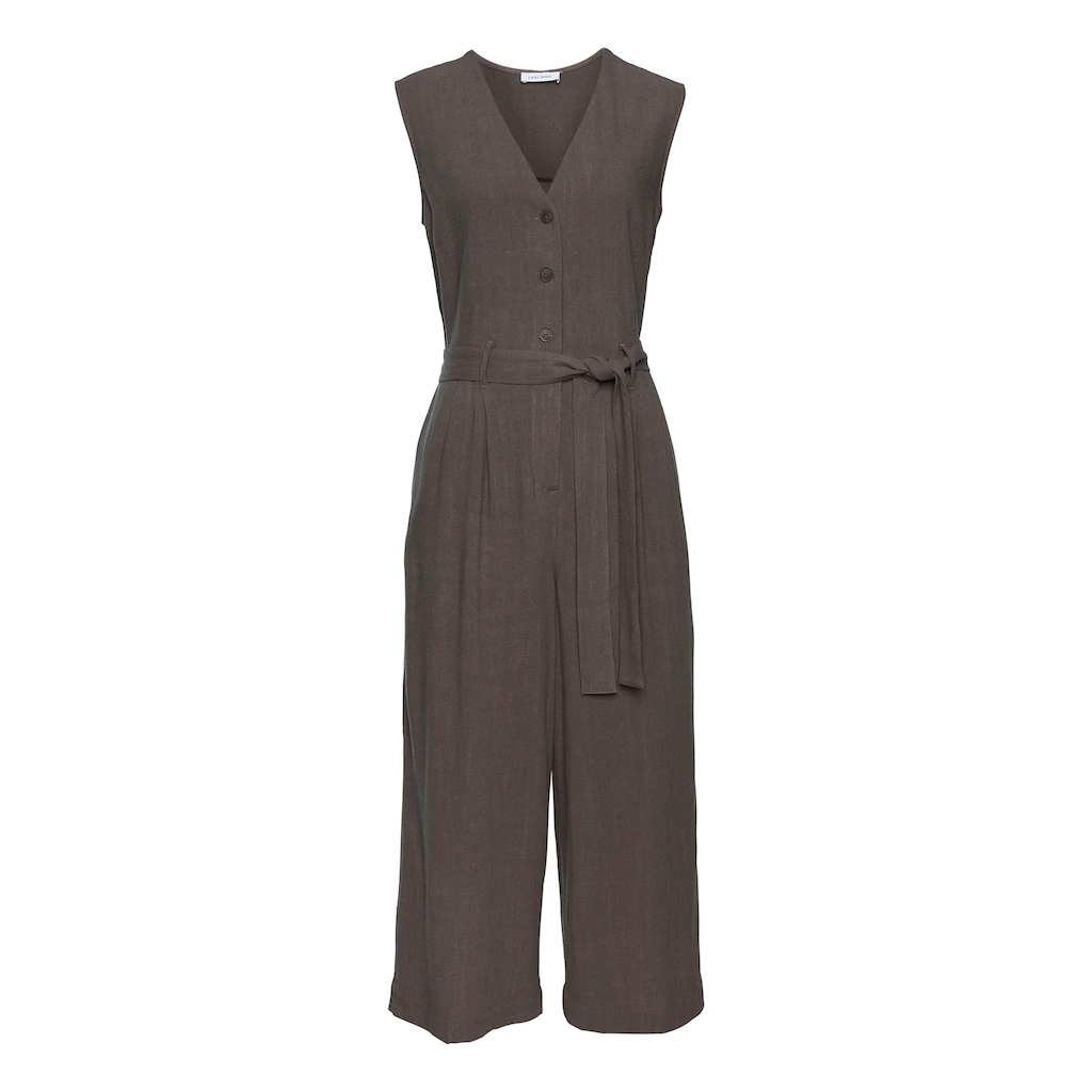 LASCANA Overall (mit Bindegürtel) und Taschen sommerlicher Jumpsuit casual-chic Discount Store für neue Produkte