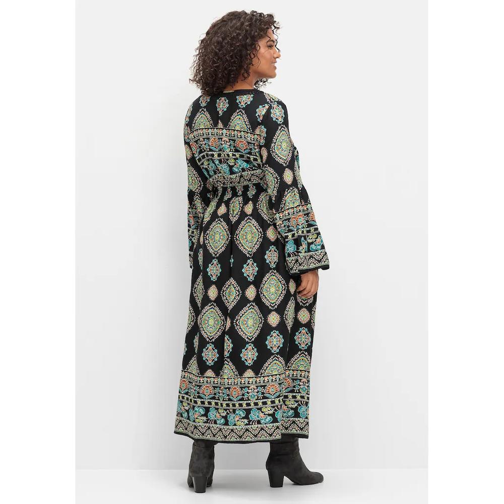 sheego by Joe Browns Maxikleid »Große Größen« im Boho-Stil mit Trompetenärmeln Black Friday Preise