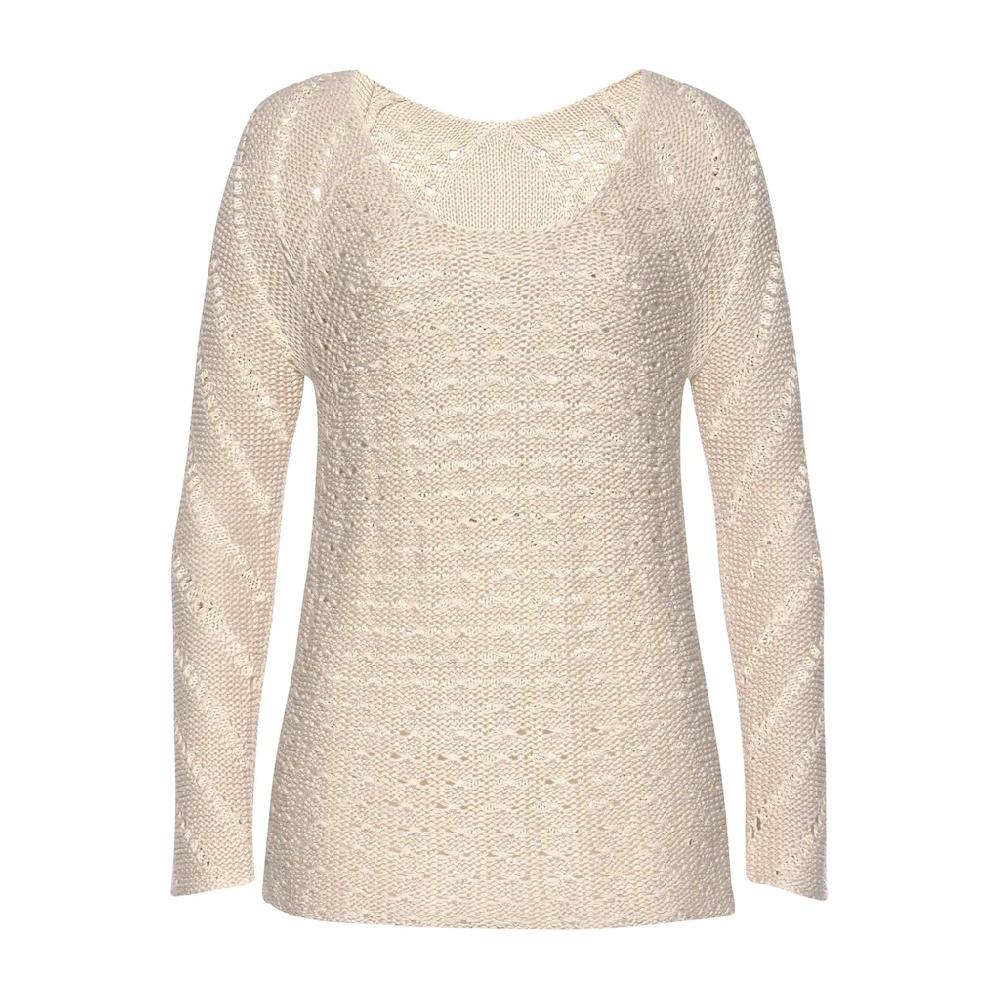 LASCANA Ajourpullover mit tollem Lochstrickmuster Strandpullover leicht transparent Hotsell