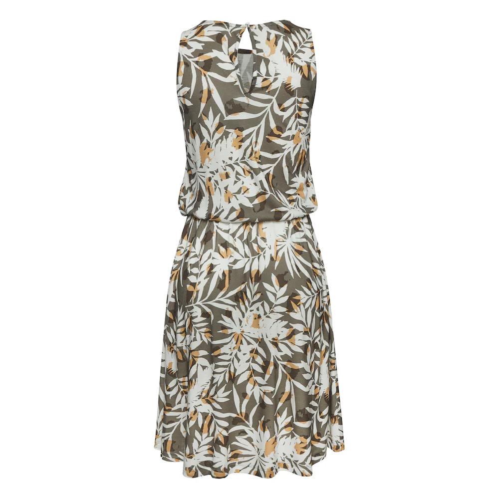 Vivance Jerseykleid mit Blätterdruck kurzes Sommerkleid Strandkleid Versandkostenfrei
