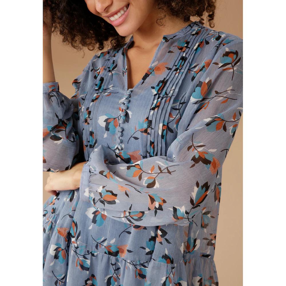 Aniston SELECTED Longbluse mit dekorativer Biesenverzierung Osterangebot