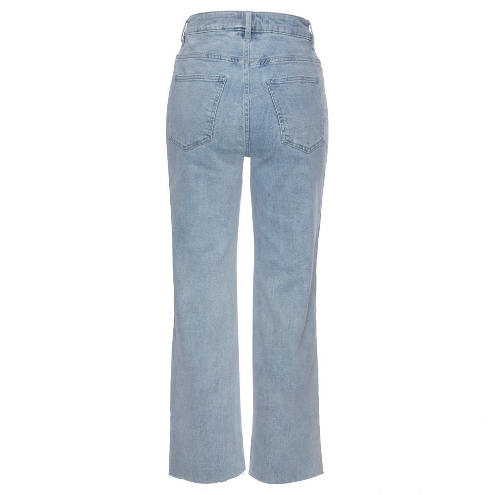 Buffalo Weite Jeans mit leicht ausgefranstem Beinabschluss Culotte Jeans in 7/8-Länge Jubiläumsangebot