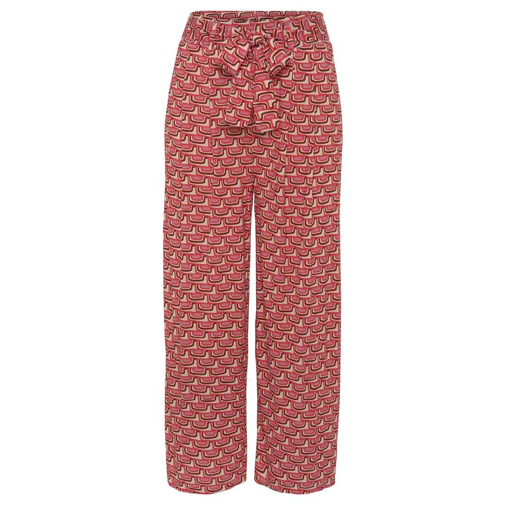 Vivance Culotte (mit Bindegürtel) mit Retroprint leichte Jerseyhose Sommerhose Lagerräumung