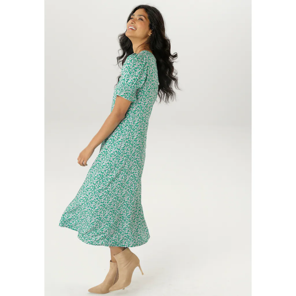 Aniston SELECTED Sommerkleid mit Blümchendruck - NEUE KOLLEKTION Blitzangebot