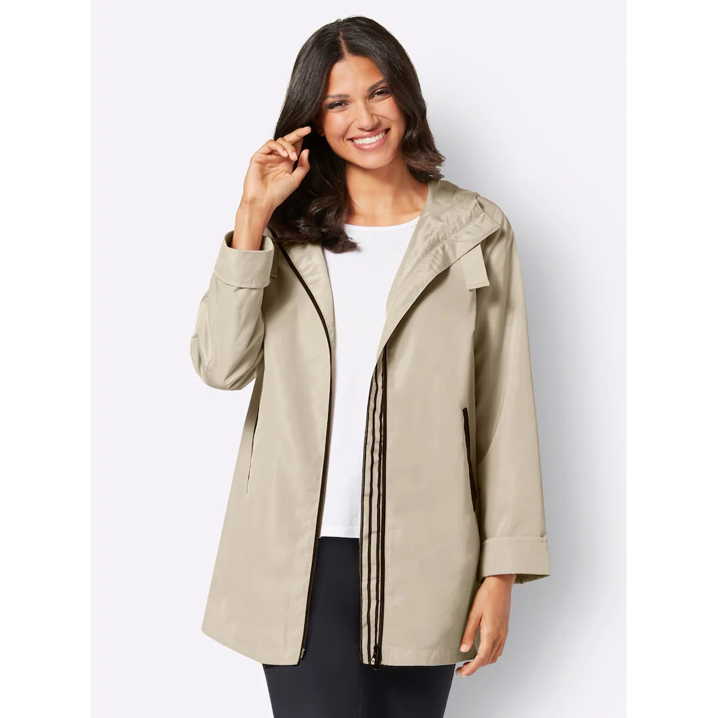 Classic Basics Langjacke mit Kapuze Große Rabatte