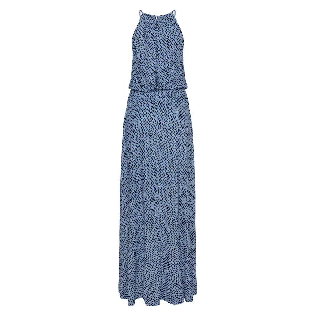 LASCANA Maxikleid mit Alloverdruck luftiges Sommerkleid Strandkleid Kostenloser Versand international