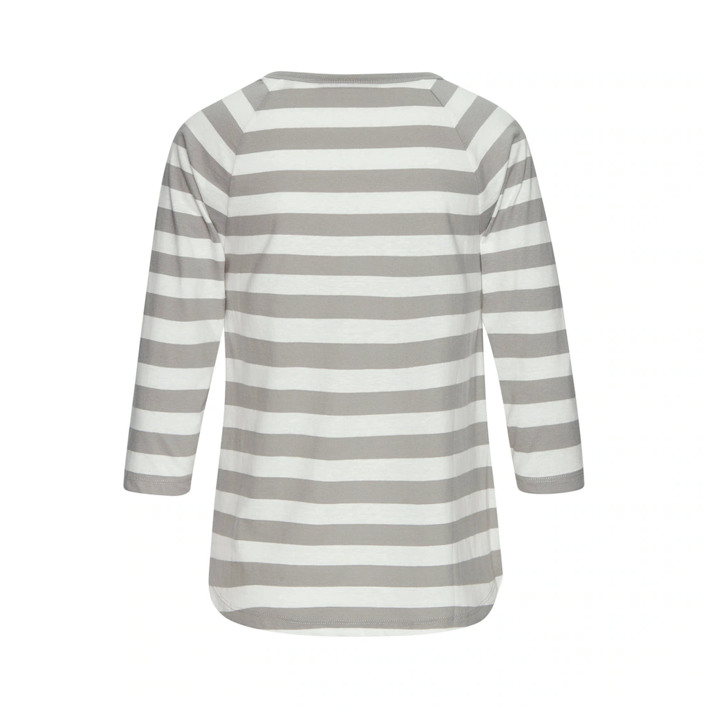 Elbsand 3/4-Arm-Shirt mit Streifen Rundhalsausschnitt Jerseyshirt Fabrikladen