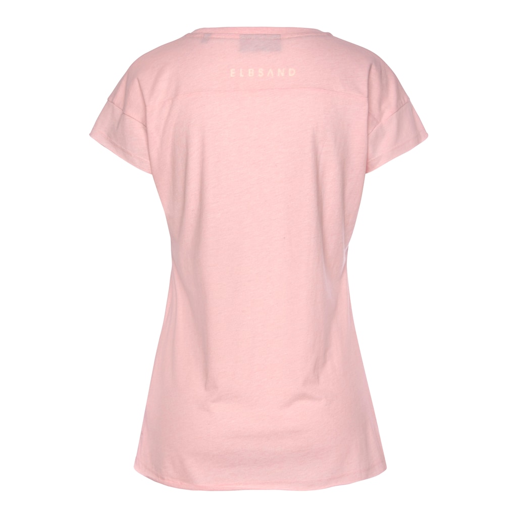 Elbsand T-Shirt »Ranva« mit Logodruck Kurzarmshirt aus Baumwoll-Mix sportlich Begrenzt auf 3 Tage