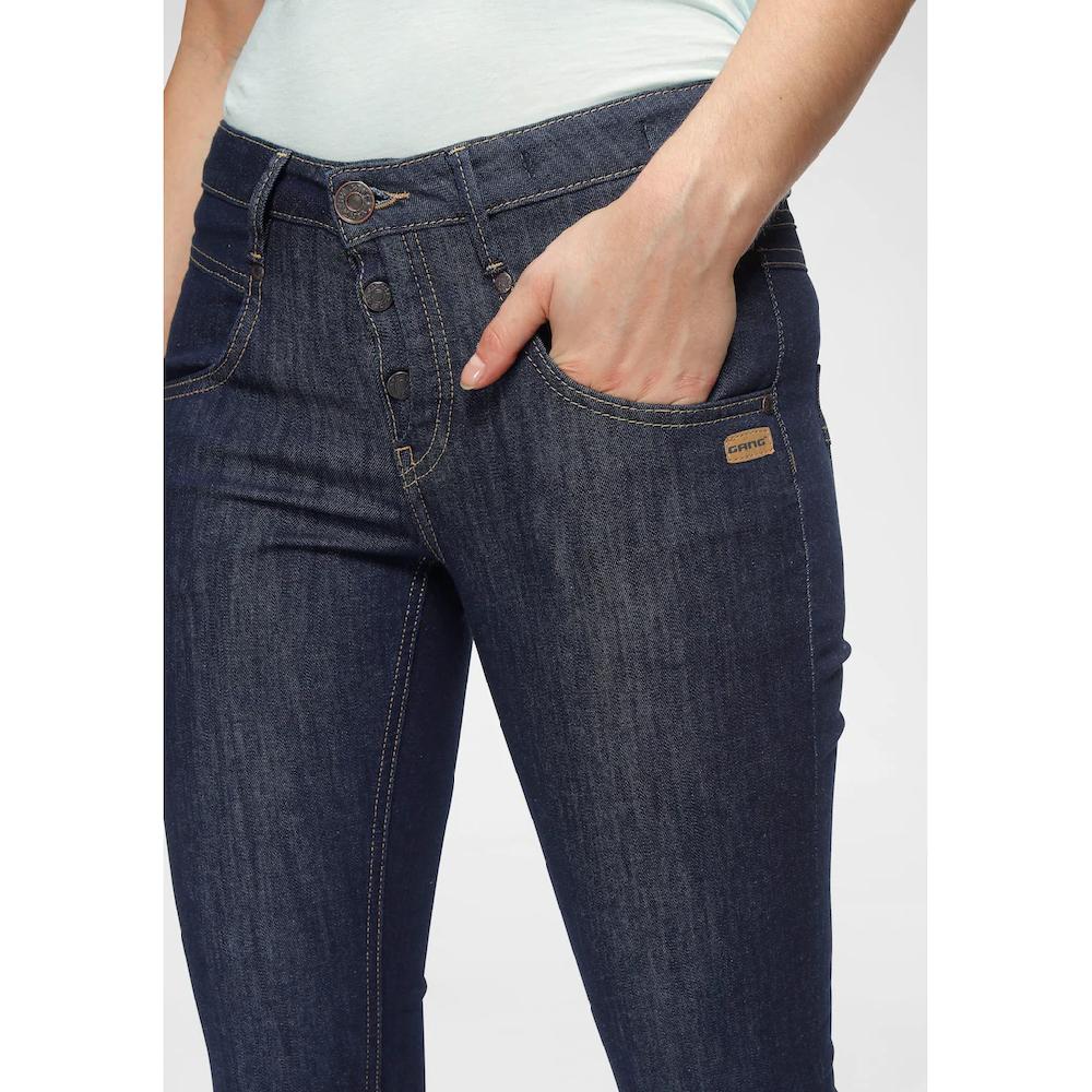 GANG Skinny-fit-Jeans »94MEDINA« mit stylischer halb offener Knopfleiste 50% Rabatt für begrenzte Zeit