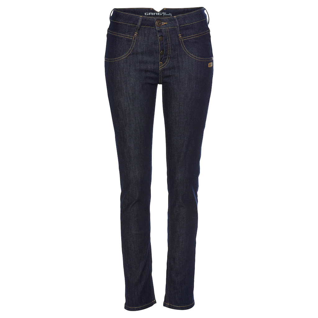 GANG Skinny-fit-Jeans »94MEDINA« mit stylischer halb offener Knopfleiste 50% Rabatt für begrenzte Zeit