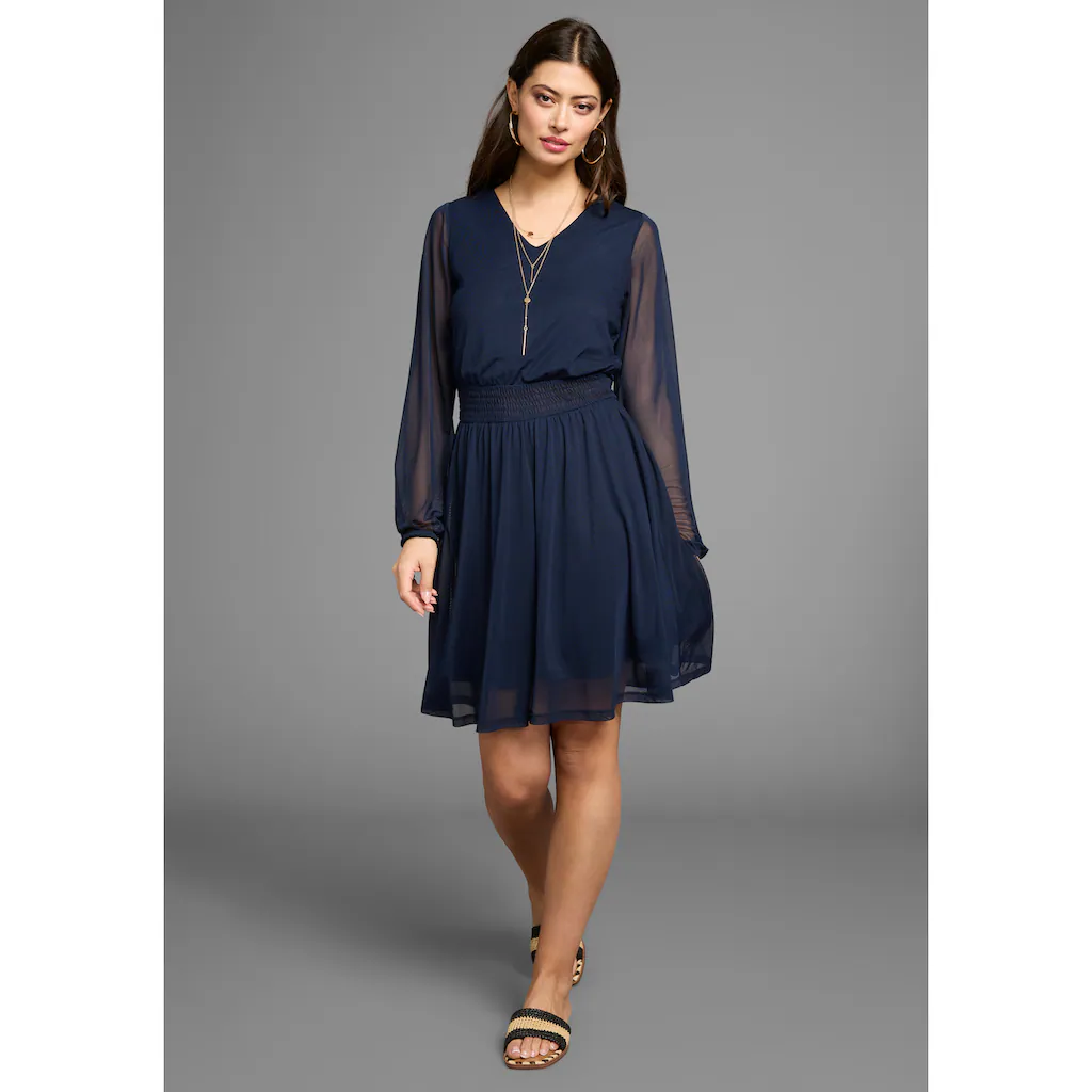 Laura Scott Meshkleid mit Smok-Einsatz - NEUE KOLLEKTION Rabatte dieses Monats