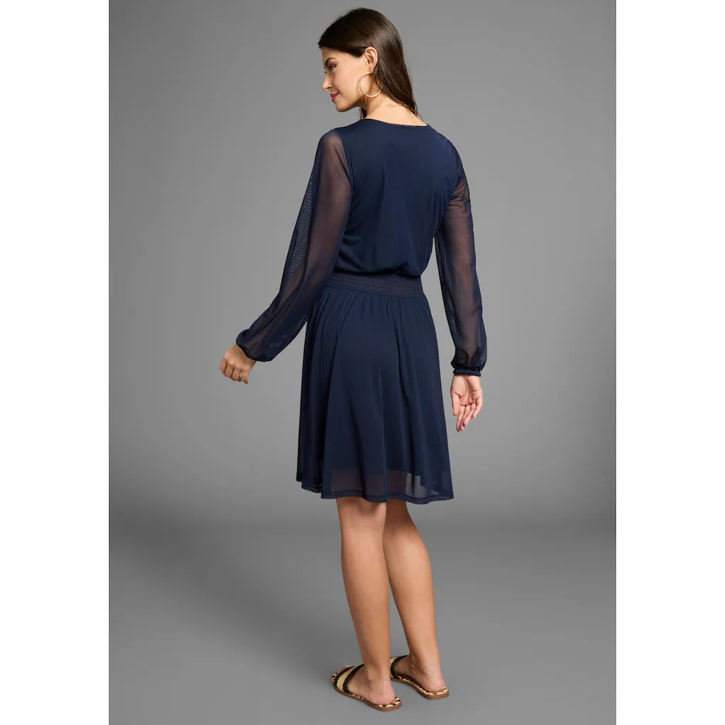 Laura Scott Meshkleid mit Smok-Einsatz - NEUE KOLLEKTION Rabatte dieses Monats