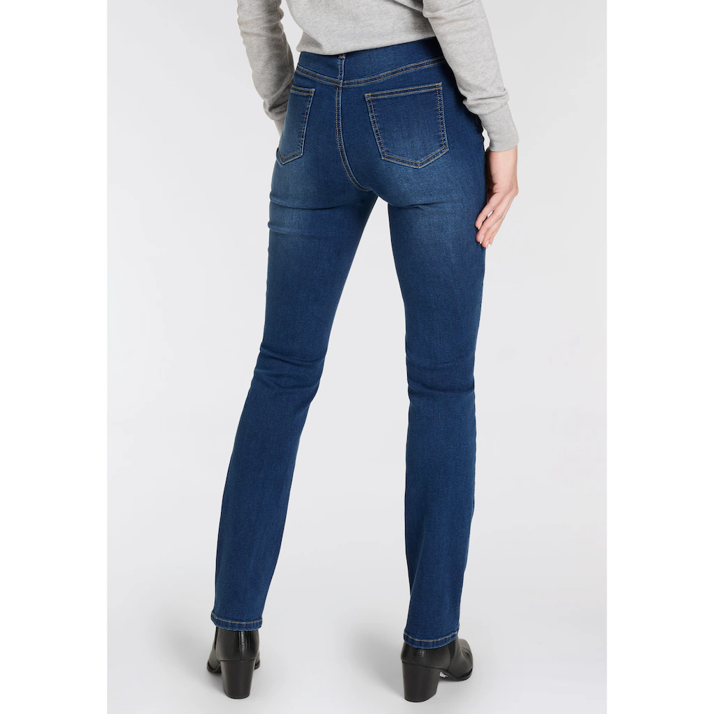 Arizona Gerade Jeans »Ultra-Stretch« normale Passform Comfort Fit Used-Look-Waschung Kostenloser Versand