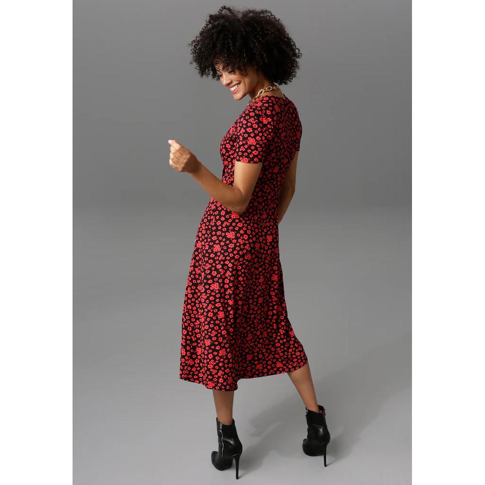 Aniston CASUAL Jerseykleid in Wickeloptik Versandkostenfrei