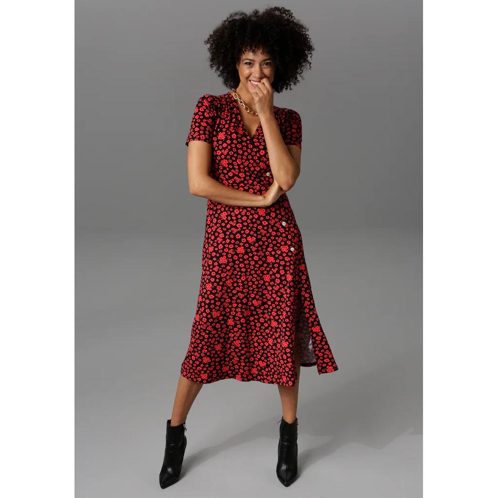Aniston CASUAL Jerseykleid in Wickeloptik Versandkostenfrei