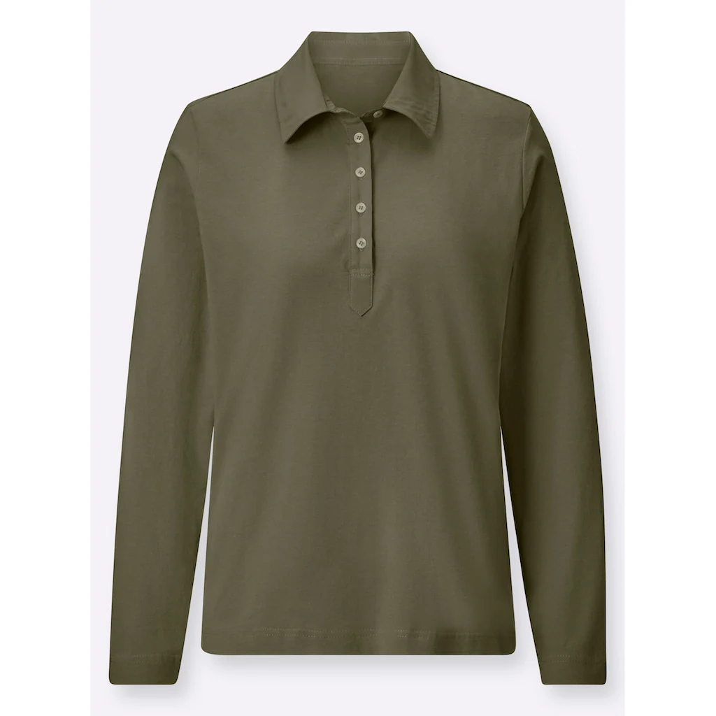 Casual Looks Langarm-Poloshirt »Poloshirt« (1 tlg.) Exklusivangebot