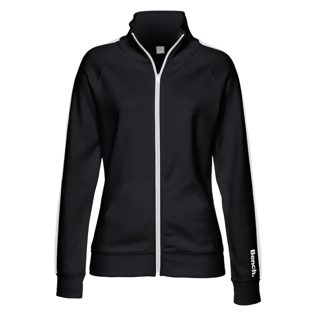 Bench. Loungewear Sweatjacke mit Seitenstreifen und Stehkragen Loungewear Weihnachtsangebot